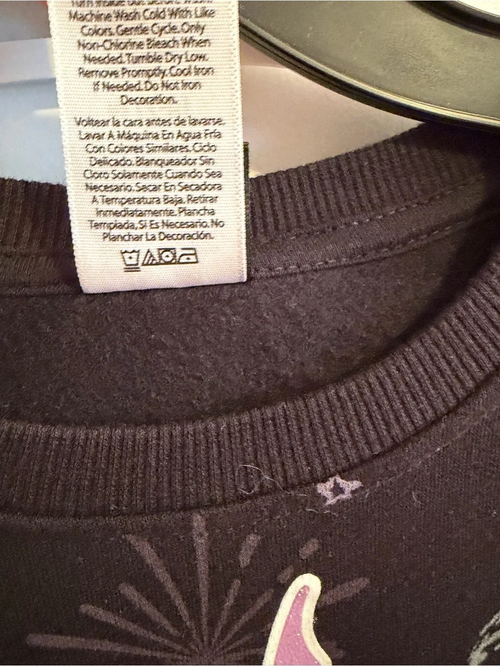 The Nightmare Before Christmas Jack & Sally Graphic Sweatshirt -  Girls size 7/8
